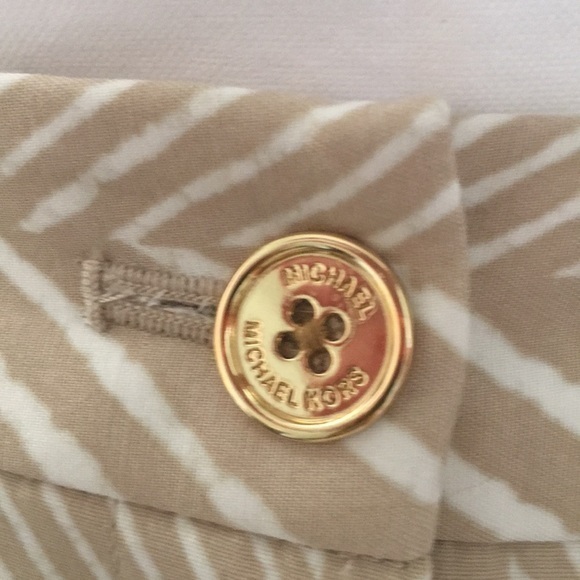 Michael Kors tan and white ankle length pants - Picture 7 of 10
